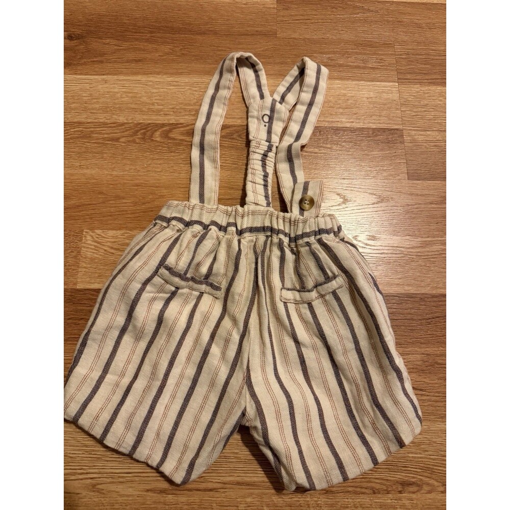 Pepa‎ London Baby Suspender Shorts 2Y Beige Striped Classic European Style - Picture 2 of 7